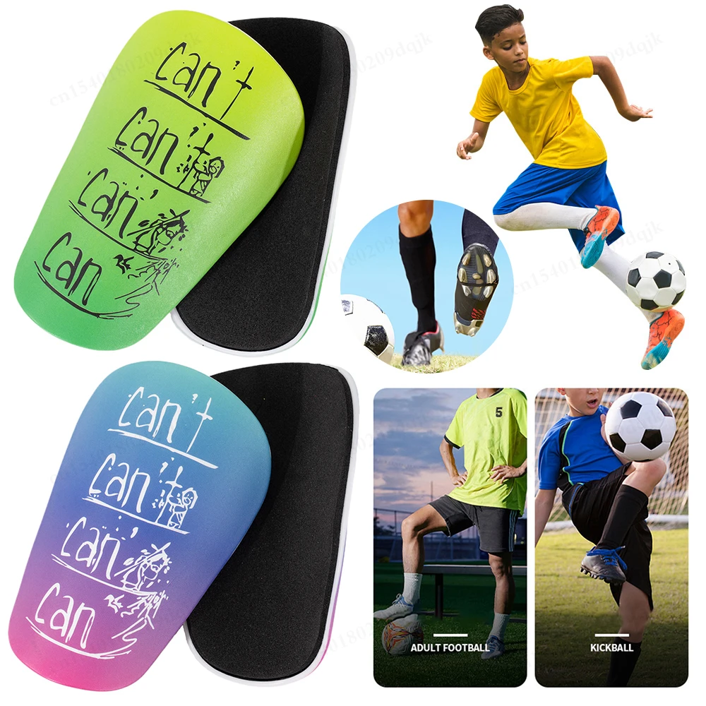 1 Pair Shin Pads Wear-resistant Shock Absorbing Leg Protector Mini Shin Guards Soccer Shin Guards for Men Women Kids Boys Girls