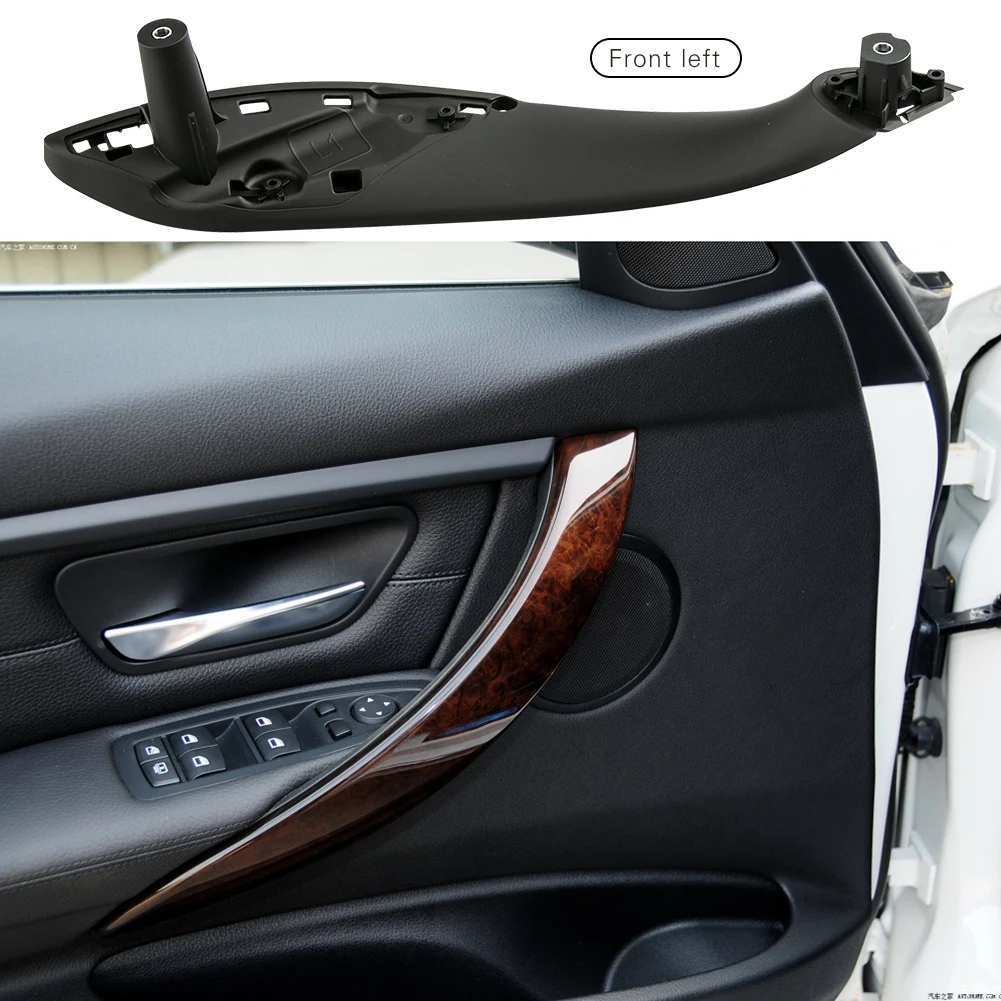 مقبض سحب لوحة الباب الداخلي لسيارة BMW F30 F35 3 Series 2012-2019 أسود #4