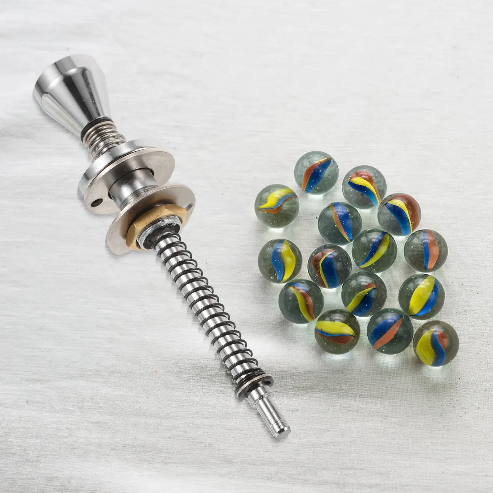Loaded Spring Alloy Pinball Machine Rod Large Shooter Pull Shooter Game Machine Accessory Parts Pinball Toy Parts view 6