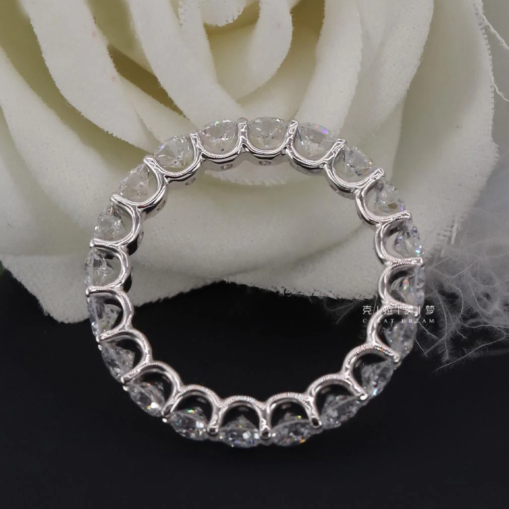 Kelameimeng زراعة خاتم الماس الكامل النساء ارتداء الماس الأزياء بالكامل خاتم الماس المختبر