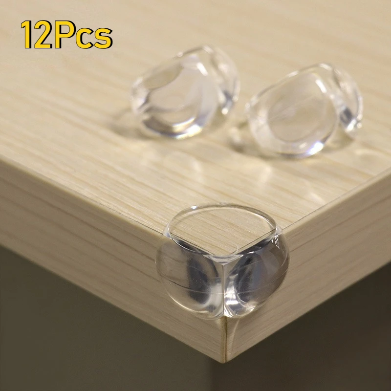 

12Pcs Child Baby Safety Silicone Protector Table Corner Edge Protection Cover Children Anticollision Edge & Guards