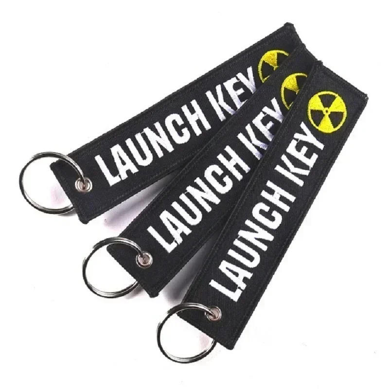 REMOVE BEFORE FLIGHT Motorcycle Keychain For Men And Women Multicolor Embroidered Keyring Car Bag Key Jet Tag Chains