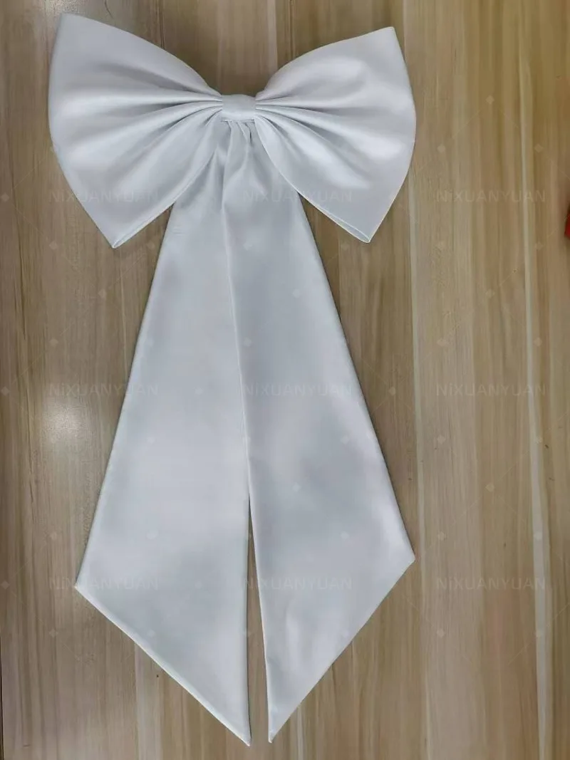 Braut-Satin-Schleife für Hochzeitskleid-Knoten, separater, abnehmbarer langer Satin-Knoten-Kleidergürtel