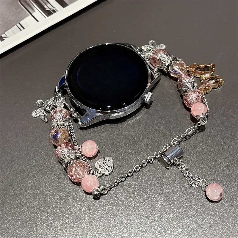 

Dreamy Butterfly Glass is suitable for fashionable watch straps of 22mm/20mm/18mm on Huawei GT5/GT5 Pro/GT4/GT2/3/4