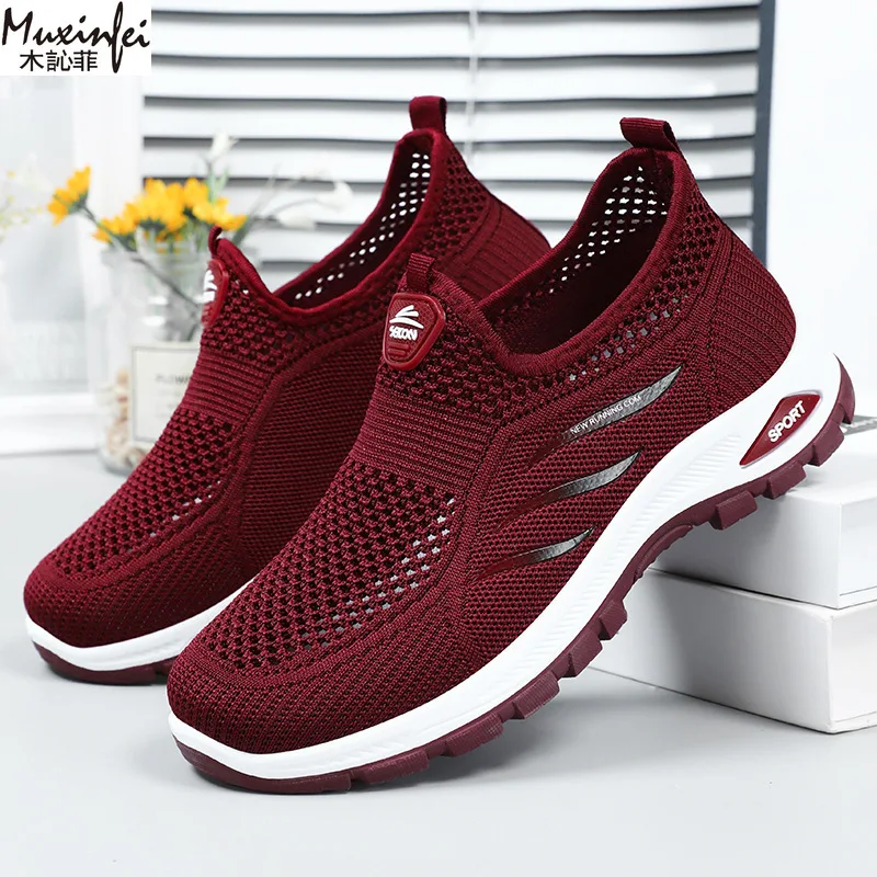 

Women's Summer Shoes Casual Sneakers Women's Summer Mesh Lazy Shoes Soft Sole Breathable and Comfortable Women's Shoes