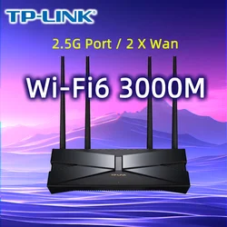 Enrutador inalámbrico de TP-LINK de doble banda, repetidor de punto de acceso de 2,5 Mbps, Wi-Fi6 AX3000, malla de 160G, RJ45, 3000 MHZ, 11ac/ax, TL-XDR3040