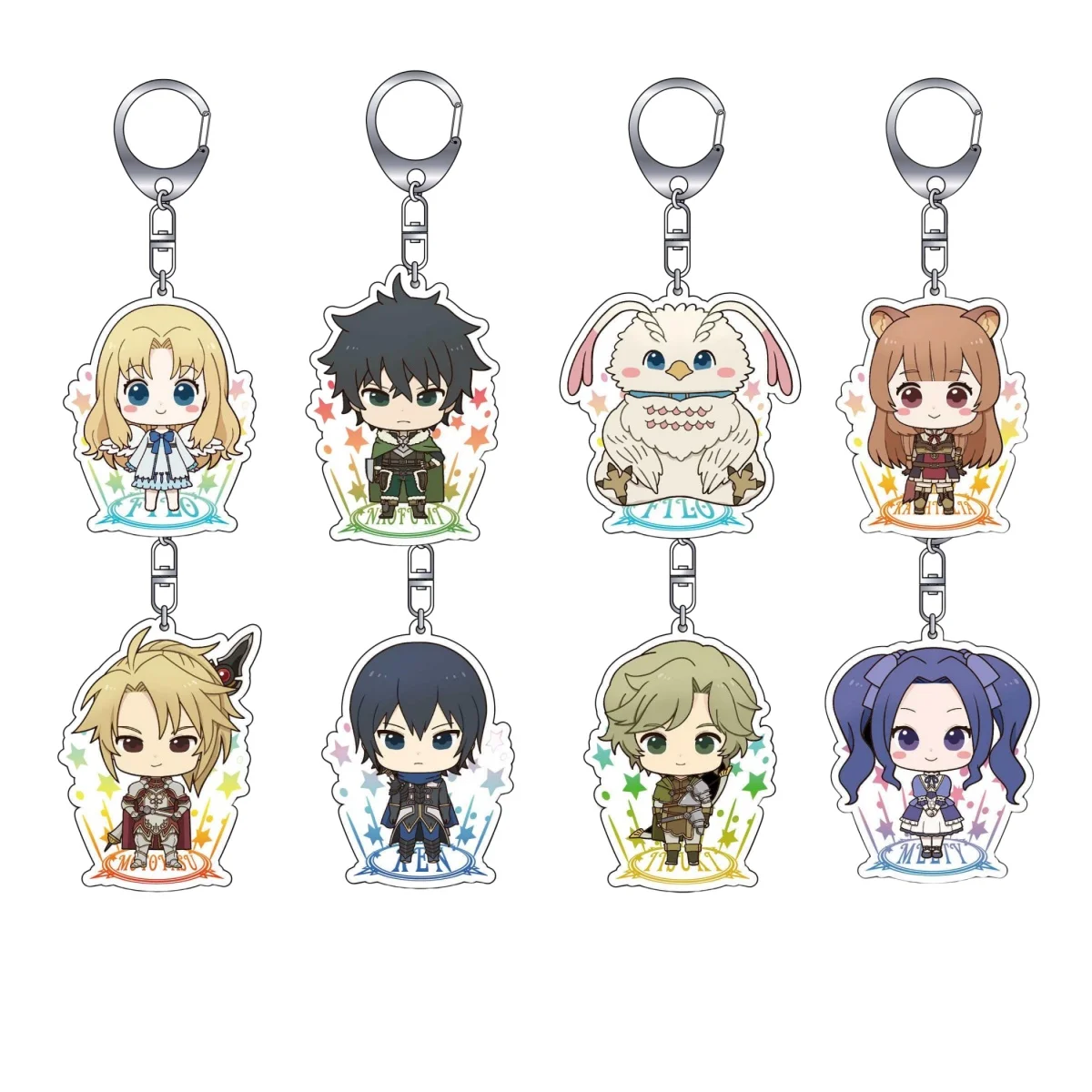 Anime Peripheral Store Shield or Hero Raphtalia Naofumi Iwatani Liscia  Acrylic HD Figure keychain Pendant Decor Gifts About 6cm