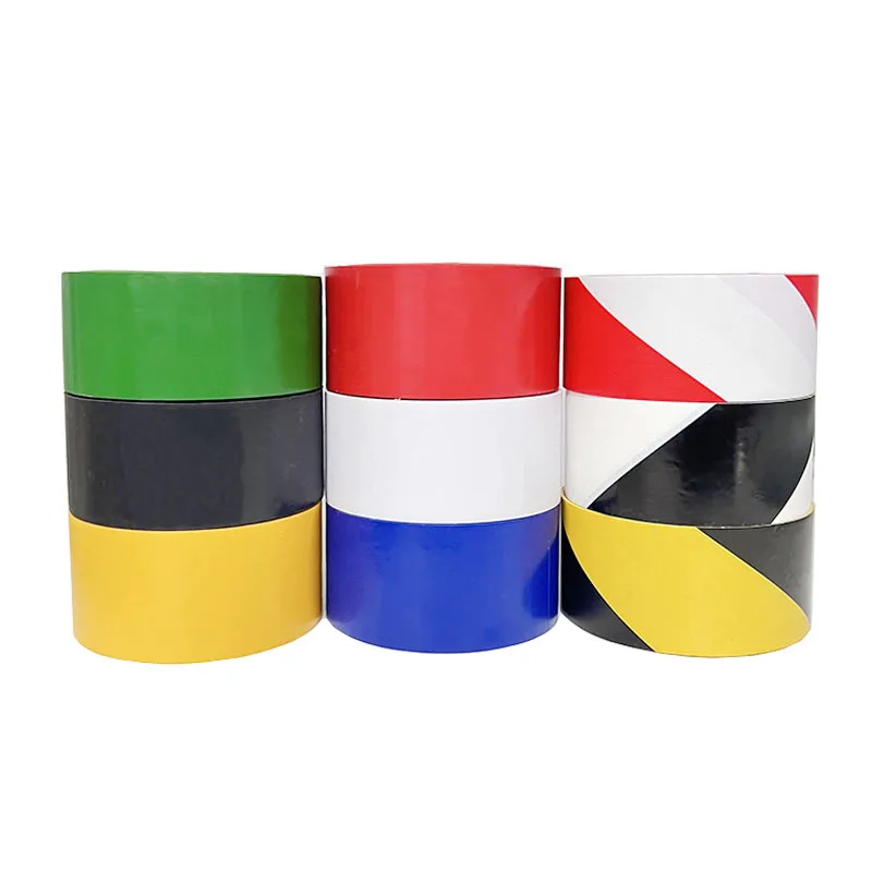 1-Roll 48/60mm*16m PVC Safety Warning Tape Floor Marking Line Safety Tape For Stairs Walls Step Safety Exits Sign