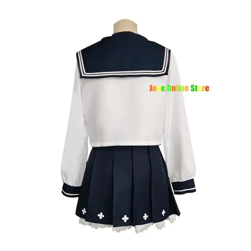 qq38Juego de anime archivo azul Ajitani Hifumi disfraz de Cosplay para mujeres trajes de marinero para adultos uniforme JK chaqueta sombreros con lazo Halloween