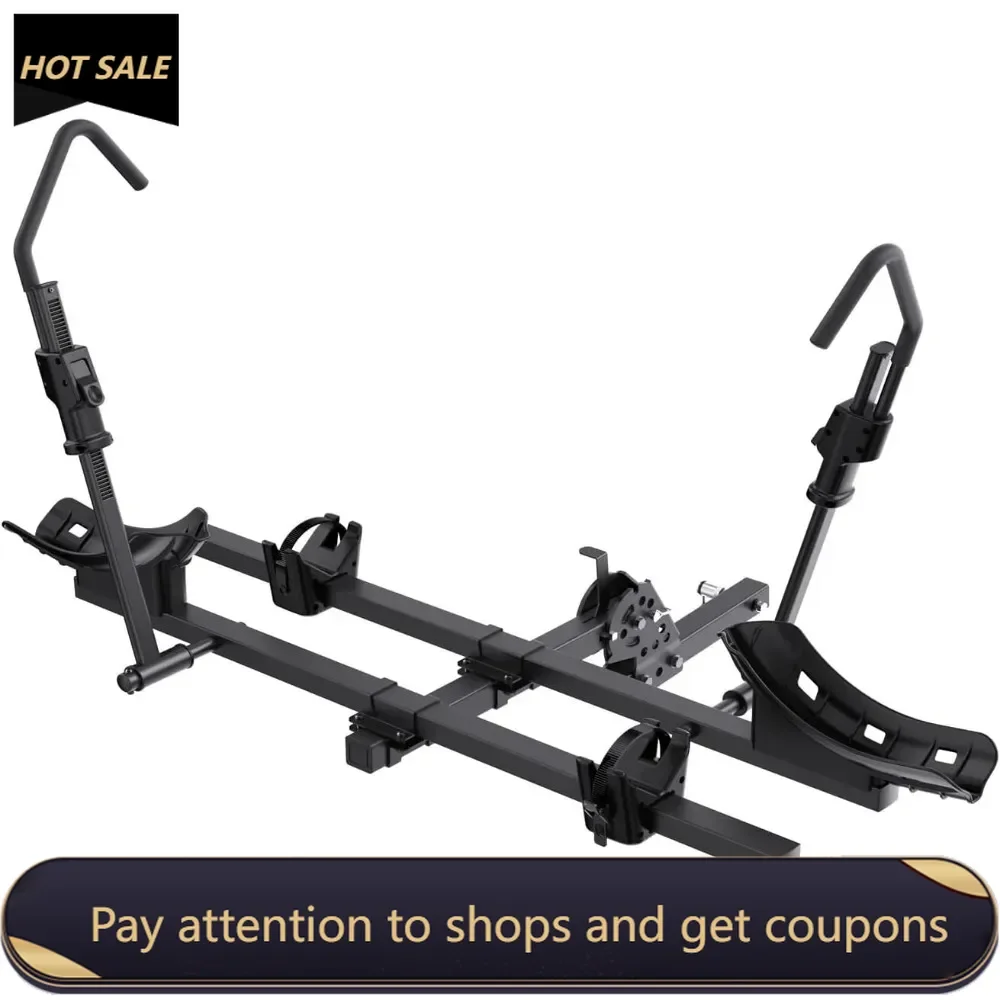 

Bike Racks for Ebikes,Fat Tire Bike Rack for Tow Hitch 2-Bike 200 lbs Capacity,Hitch Bike Rack for Heavy E