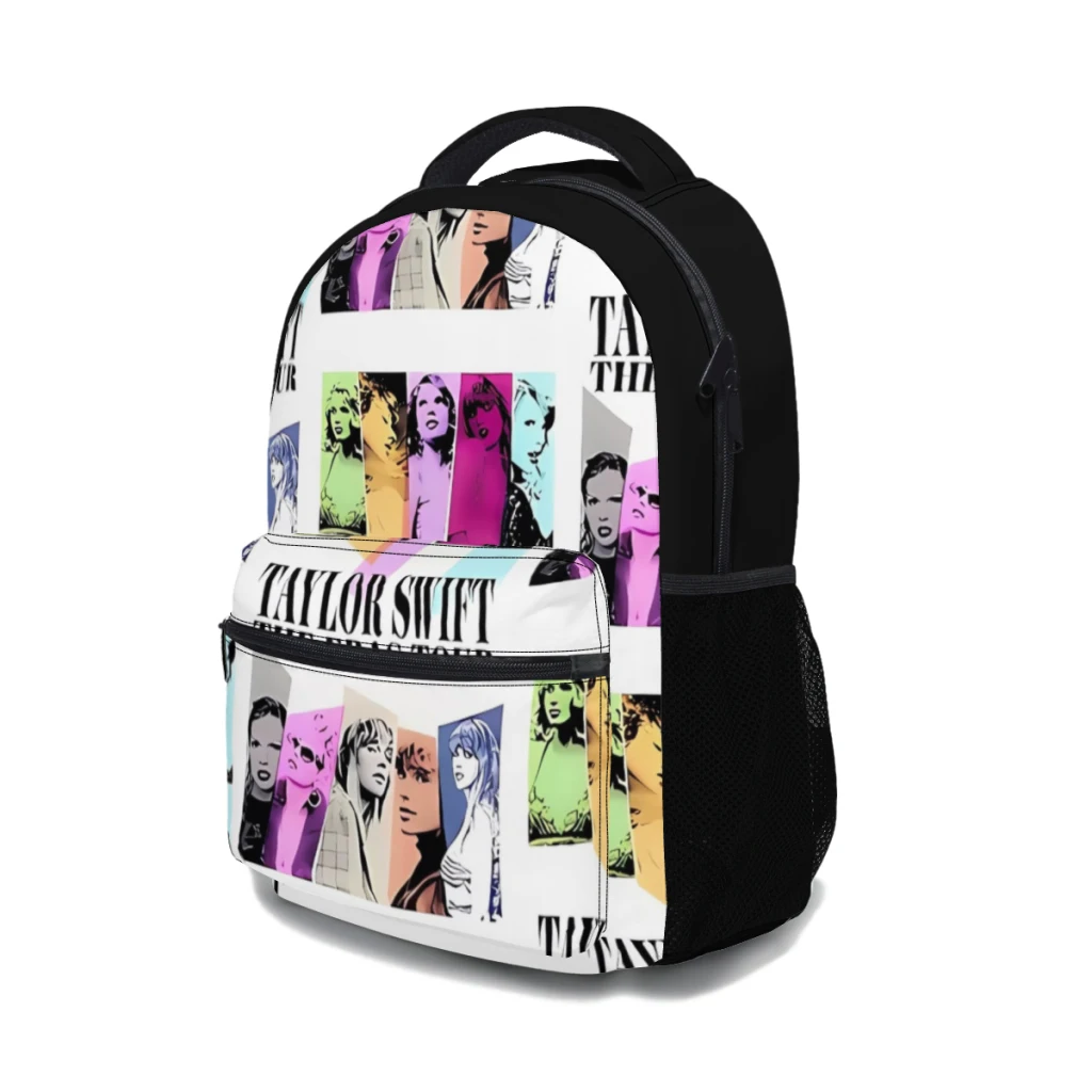 Mochila escolar The Eras Tour-Taylo.rSwift para niños, mochila de gran capacidad para estudiantes de secundaria con dibujos animados, 17 pulgadas