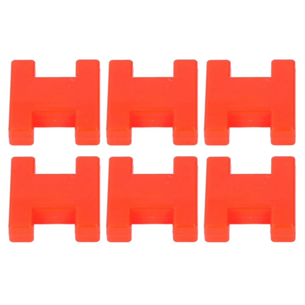 10PCS Portable H-Shaped Fishing Line Winder Red ABS Line Wrapping Board 60*55*10mm Line Spooling Tool for Fishing