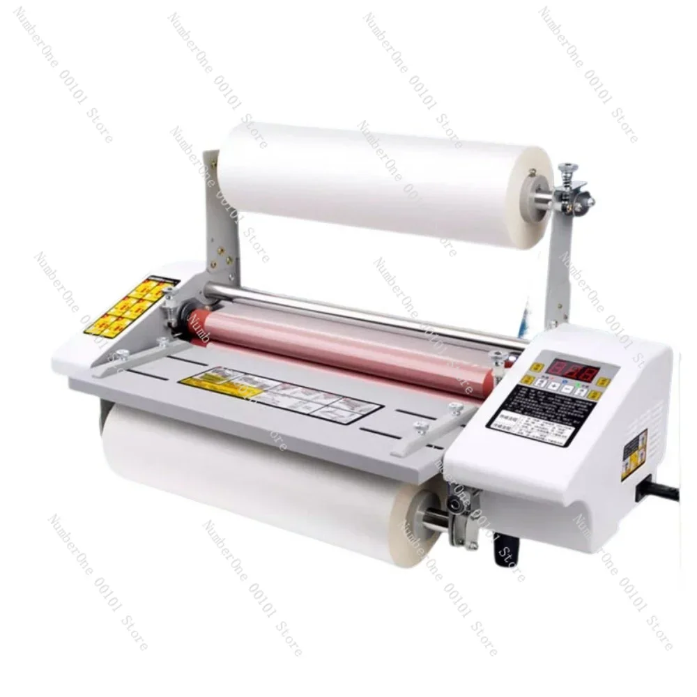 A3+ Paper Laminating Machine English Version Four Roller Cold Hot Laminator Rolling Machine film photo Laminating Machine