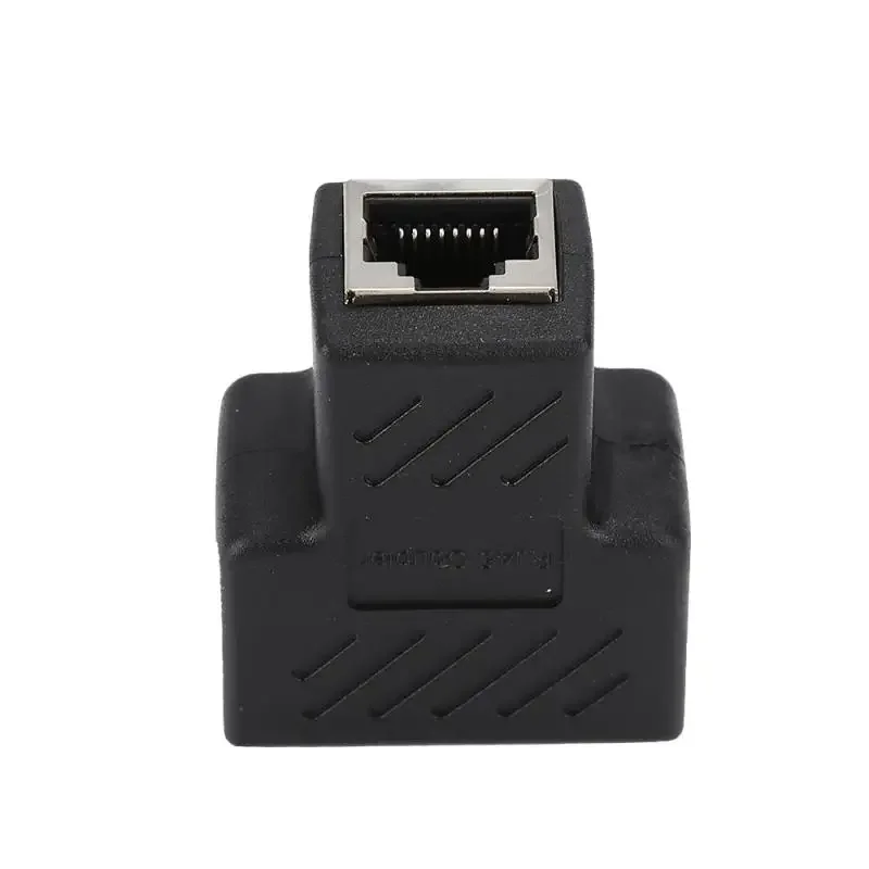 RJ45 Ethernet LAN przedłużacz rozdzielacz sieciowy Adapter złącza Tee Head sieć rozdzielacz kabli złącze stykowe sieci komputerowej