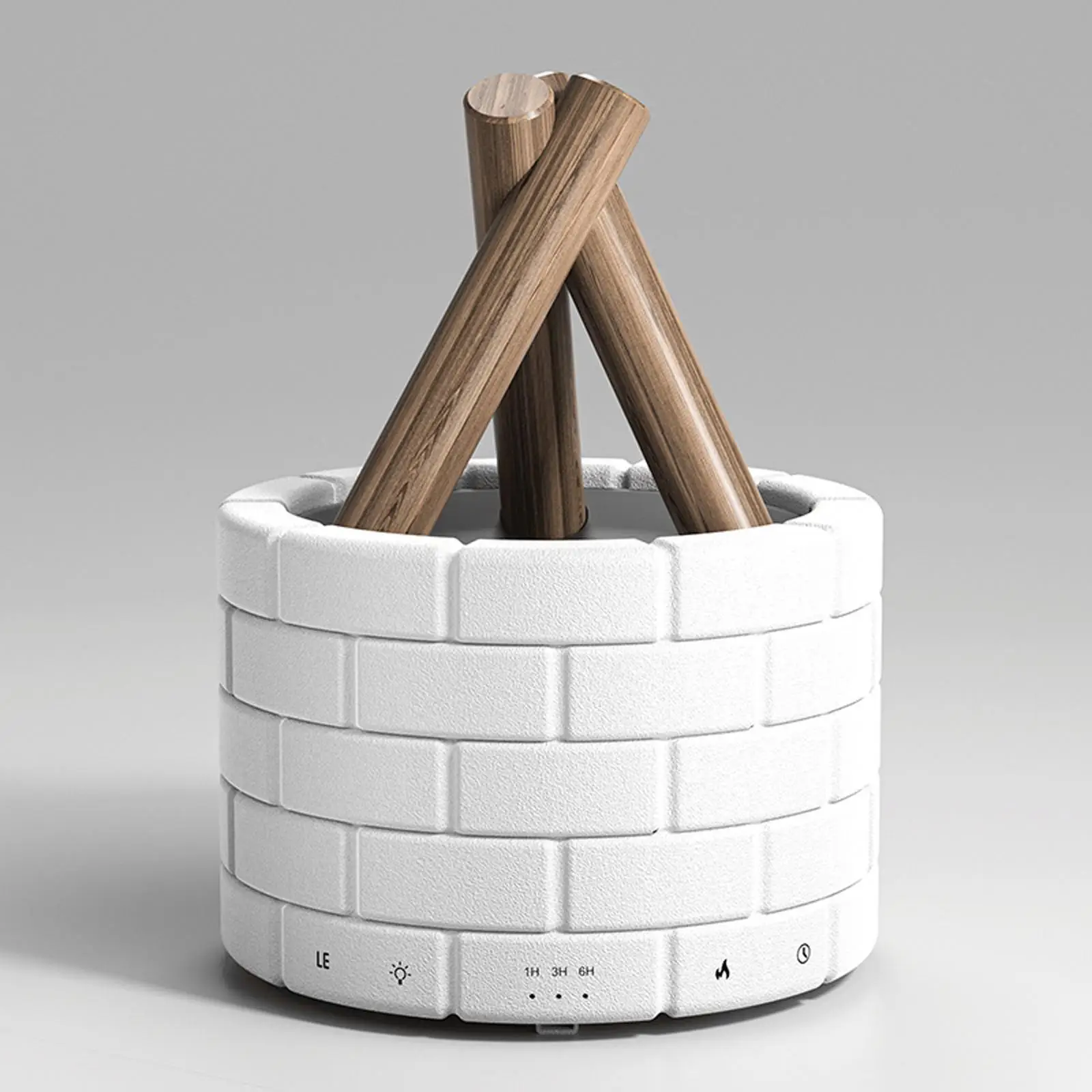 موزع الزيت العطري مع تأثير نار اللهب ، ناشر هواء هادئ ، زيت للسبا ، اليوغا ، غرفة النوم ، غرفة المعيشة ، هدية للمكتب