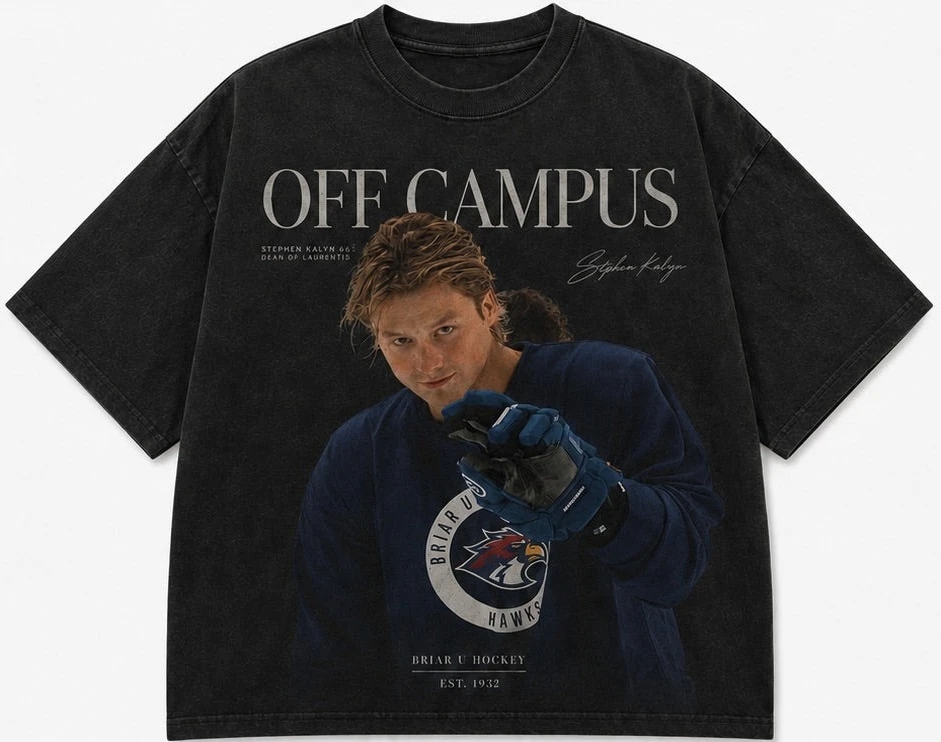 TV Off-Campus Briar U Hawks Dean Di Laurentis Photo 2026 Washed T shirt Cotton Unisex Men‘s Women's T-Shirt Y2k Casual Fans Tee