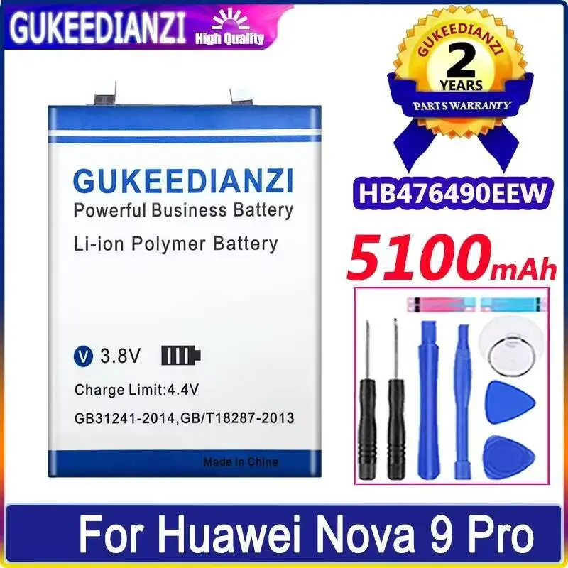 HB476490EEW Premium Zamiennik Baterii 5100mAh do Telefonu Huawei Nova 9 Pro Honor 50
