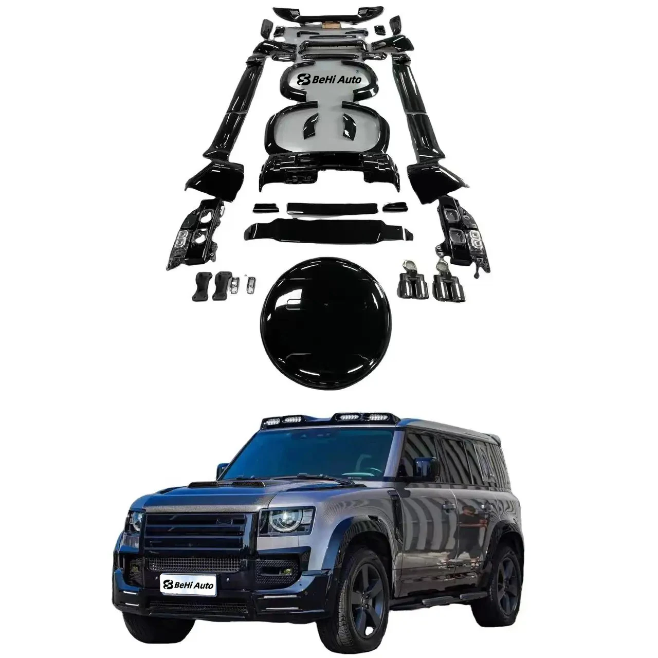 Offroad Car Accessories 007 Black Version Body Kits For Land Rover Defender 2022 2020 L663 Auto Parts