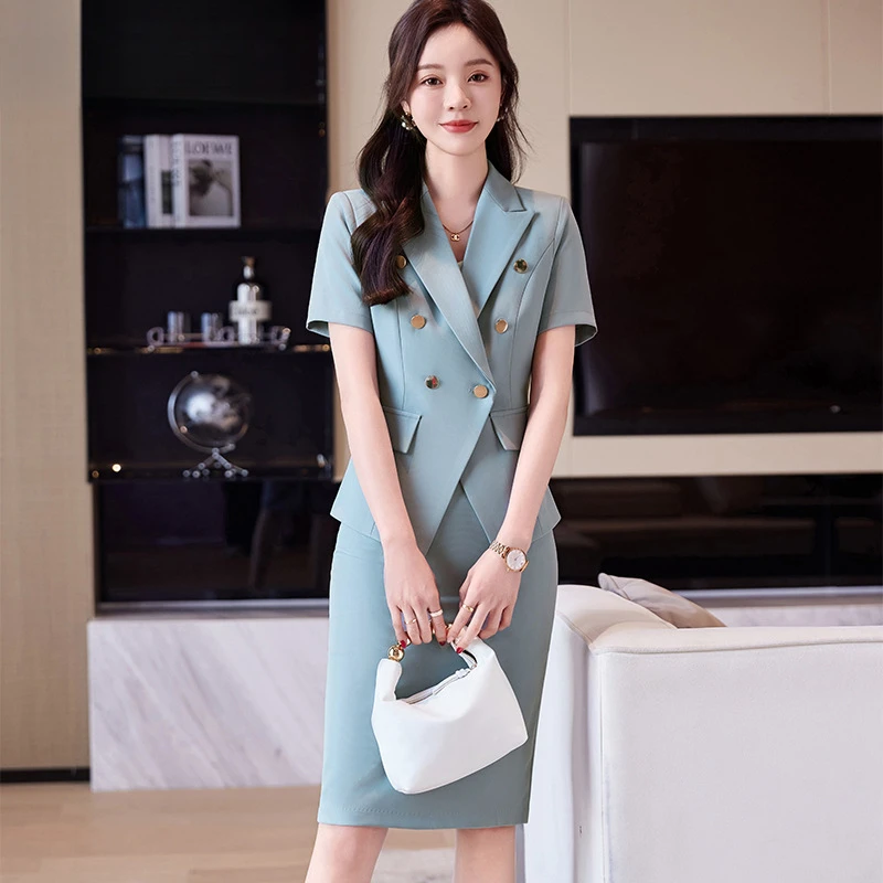 

Новый женский деловой костюм-платье 2026 года: комплект с длинным рукавом, формальный, профессиональный, для офиса, приталенный, элегантный, для сотрудниц.