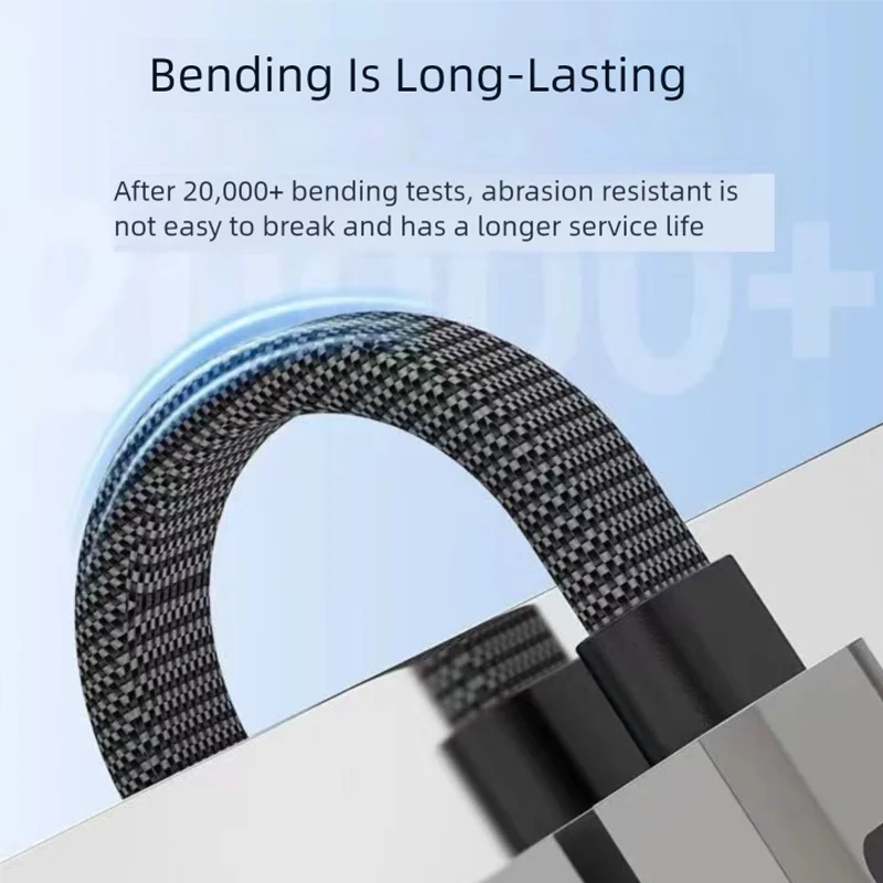 PD 60 واط USB-C إلى USB-C كابل بيانات العرض الرقمي USB-A 27 واط كابل شحن سريع سلسلة المفاتيح الحبل مناسبة آيفون برو سامسونج