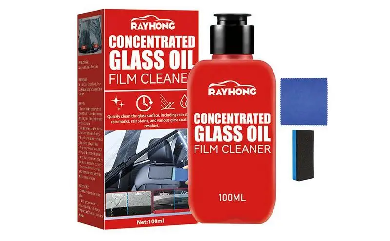 

Car Glass Oil Film Cleaner Efficient Glass Water Spot Remover Mirror Restorer Spray Glass Cleaner Auto Paint Care Accessories