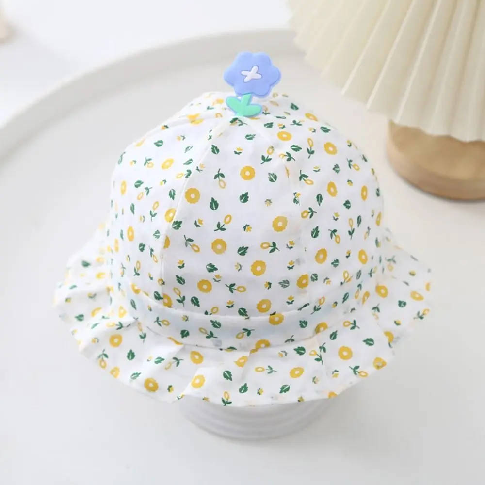 

New Thin Cotton Adjustable Baby Fisherman Hat Breathable Sun Protection Thin Baby Hat Cute Baby Fisherman Hat