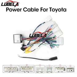 Lubela-Chicote de fios do carro, adaptador de 16 pinos para Toyota Corolla, Camry, RAV4 com Canbus