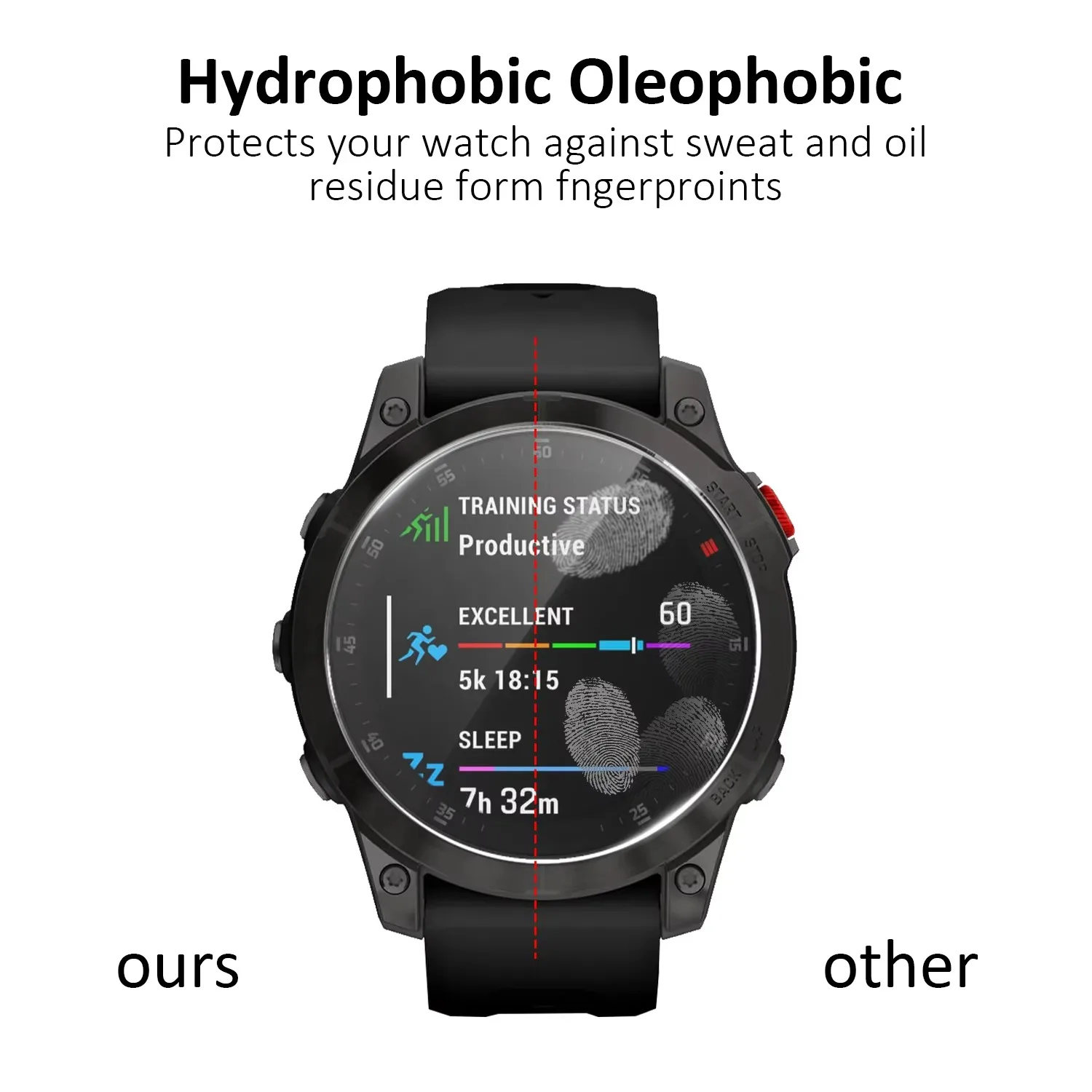 2 Stück 2,5D 9H Displayschutzfolie aus gehärtetem Glas für Garmin Epix Gen2 Epix Pro Gen2 Fenix9 Fenix8 Instinct3 Forerunner 255 165 – Detail 6