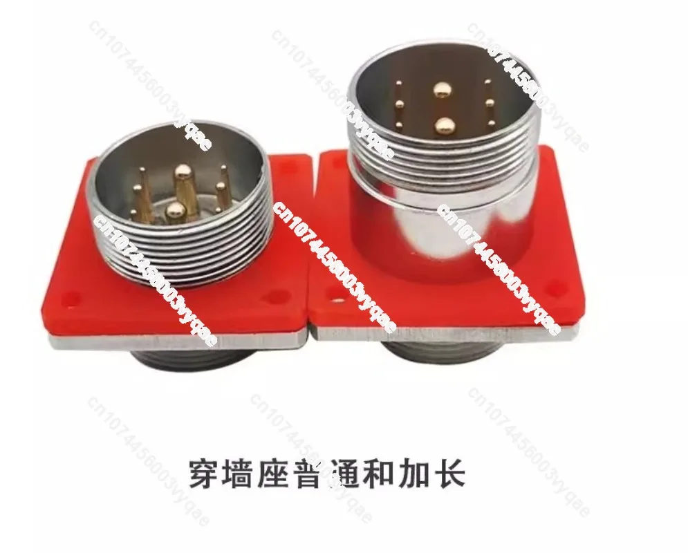 Airtight Aviation Plug MX23 Glass Sintered 4 Sockets 5 Vacuum 678/12 Stainless Steel 19 Pin Connector