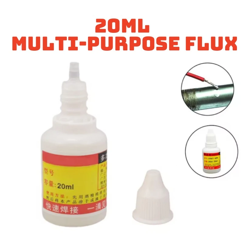 

Multi-functional, powerful flux, battery pole piece, copper, iron, aluminum, stainless steel, solder, multi-functional