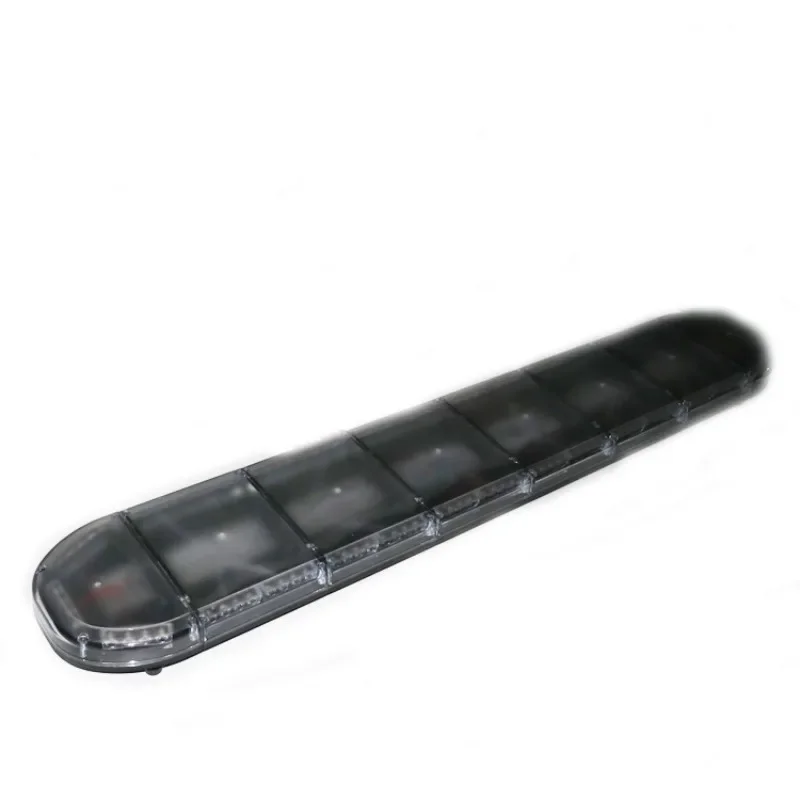 Fully waterproof long row of warning lights, engineering construction amber stroboscopic pre-construction vehicle led