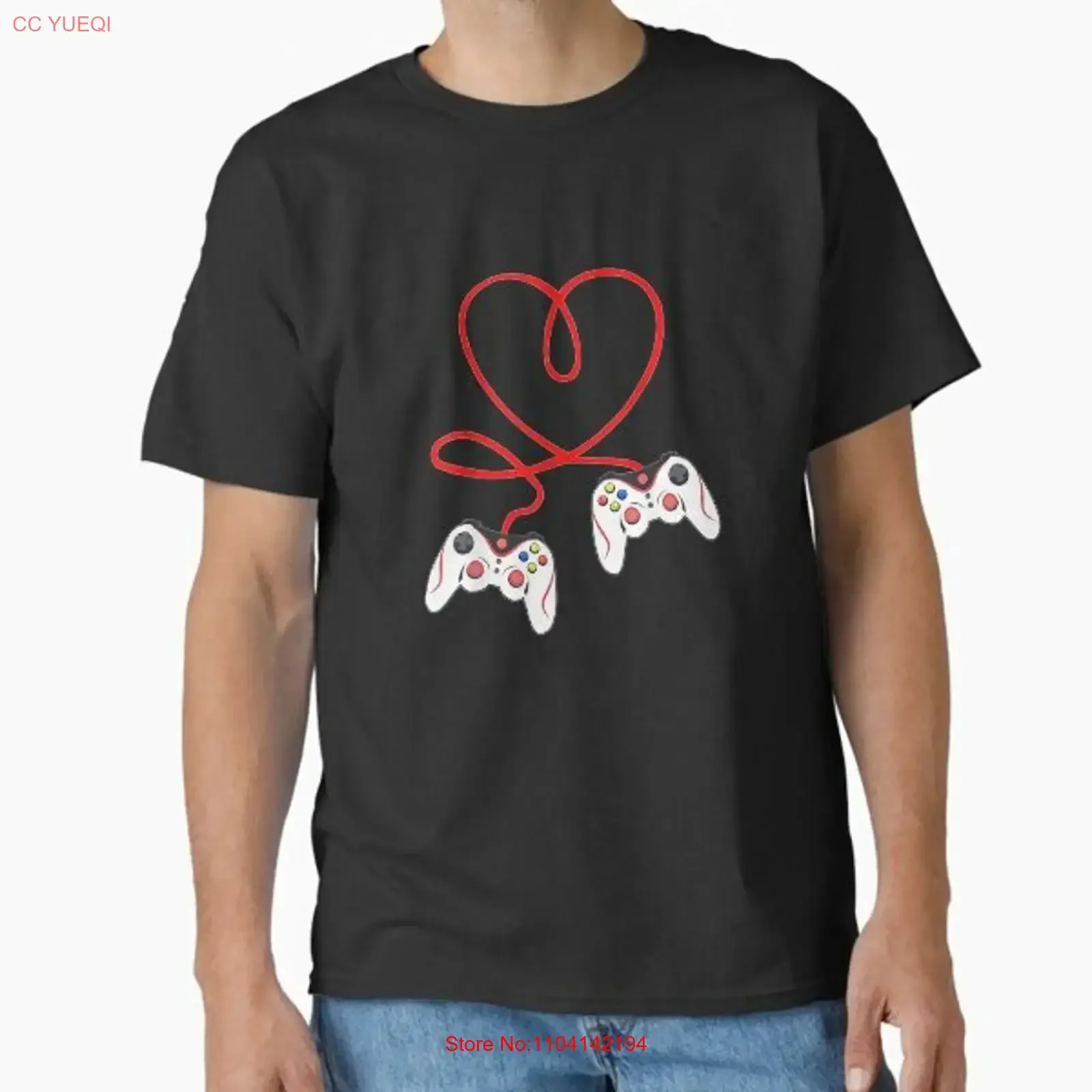 Funny Saint Valentine's Day Gamer Heart Class T Shirt Made in US AUS Size S 2XL vintage Washed Comfortable Breathable