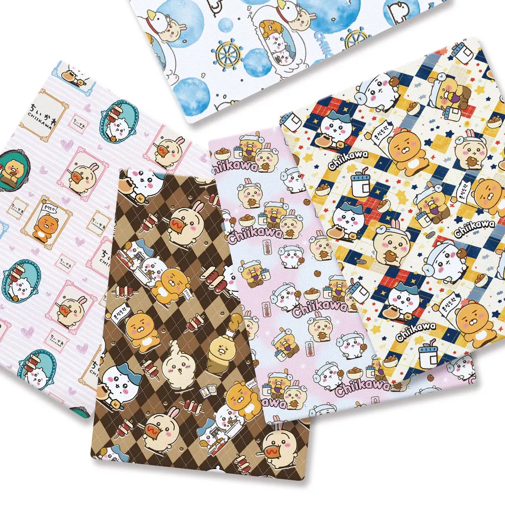 Tessuto di cotone poliestere cartone animato 140 * 50 cm cucito a mano patchwork quilting vestito da bambino lenzuolo per la casa tessuto stampato cucito bambini