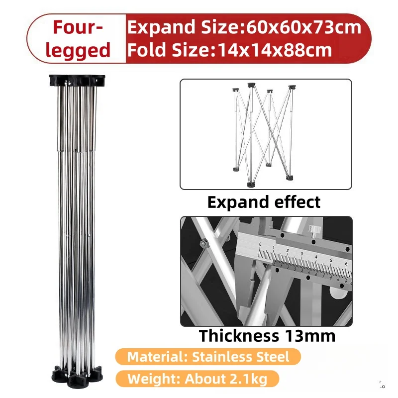 ALLSOME Strut Work Table Stainless Steel Portable Work Sawhorse Support Quick Telescopic Workbench Woodworking Tool