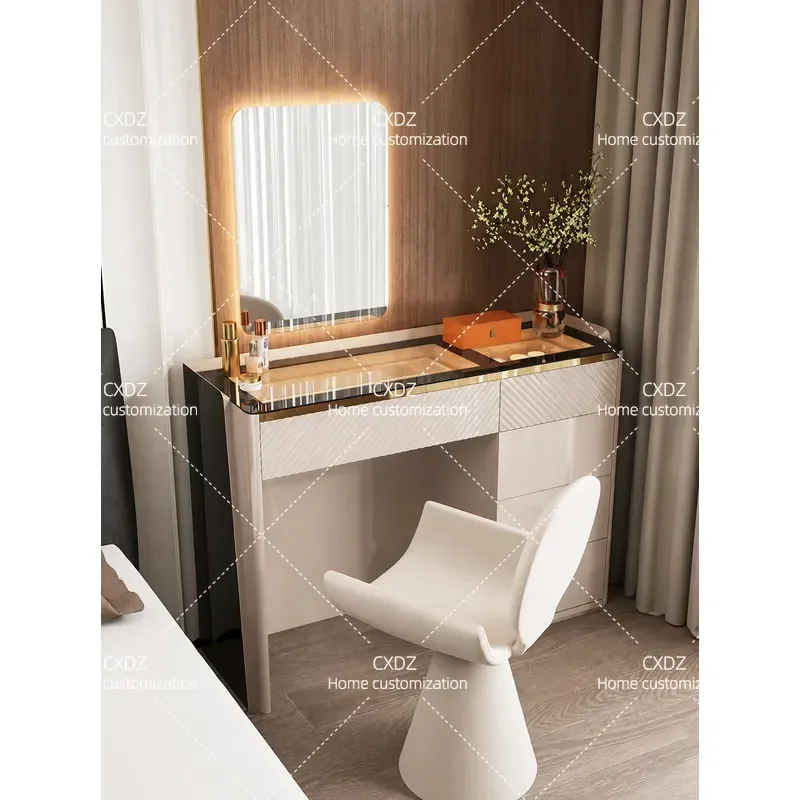 Italian light luxury dresser 2026 new master bedroom high-end makeup table jewelry cabinet modern simple bedside cabinet