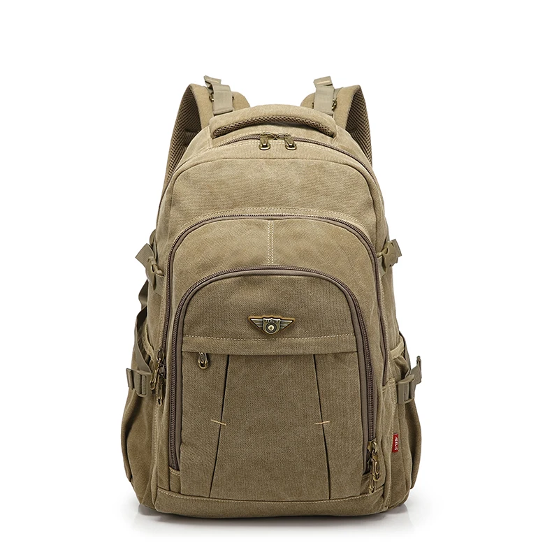 Vintage Canvas 17.3/15.6 calowy plecak na laptopa Zipper plecaki podróżne na ramię Mochila Notebook tornistry torby szkolne