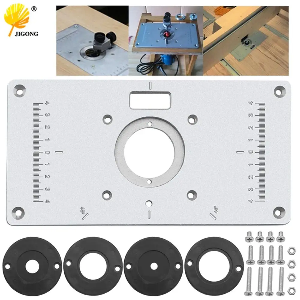 

Aluminium Router Table Insert Plate Insert Plate Multifunctional Engraving Machine Trimmer Models Router Table Wood Router