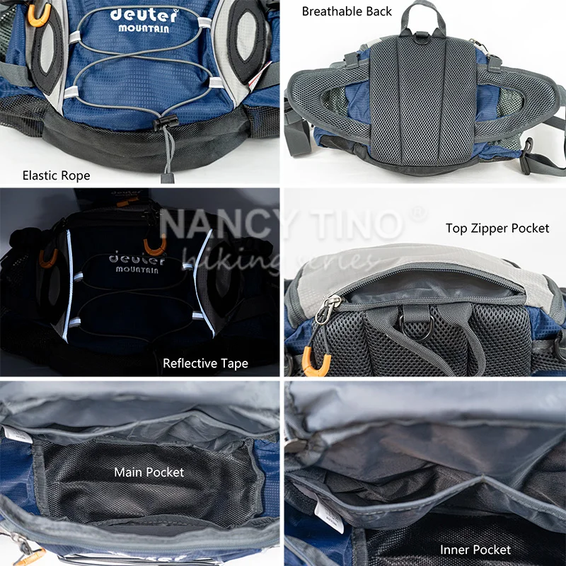 Imagem -05 - Bolsa de Cintura para Esportes ao ar Livre para Homens Bolsa Molle Impermeável Mochila de Bicicleta Ciclismo Escalada Acampamento Bicicleta