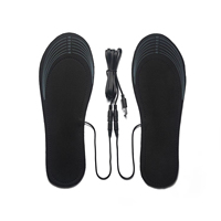 1Pair Winter Electric Heated Insoles USB Heating Feet Warmer Thermal Shoes Sock Pad Heated Insoles Full Foot Fever Unisex