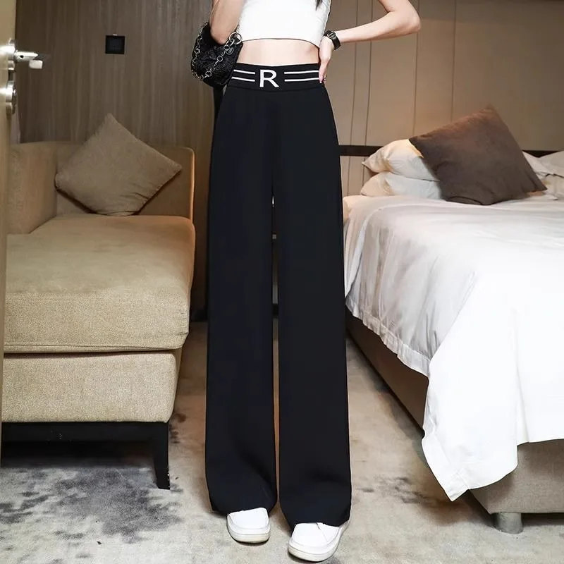 Women's Suit Wide-leg High Waist Drooping Spring and Summer New Casual Slim Narrow Version Straight Pants