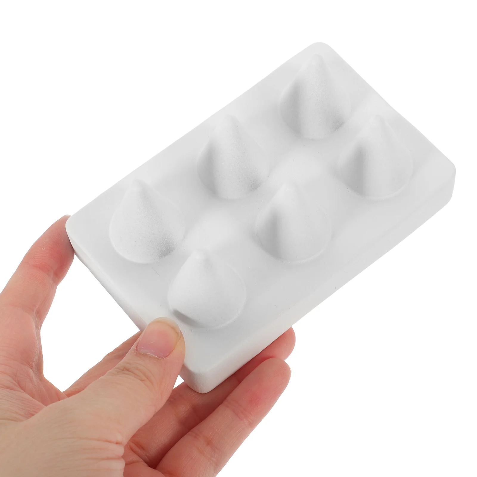 

6-Cone Resin Finger Ring Display Stand for Easy Ring Storage and Detail Or Store Jewelry Stand