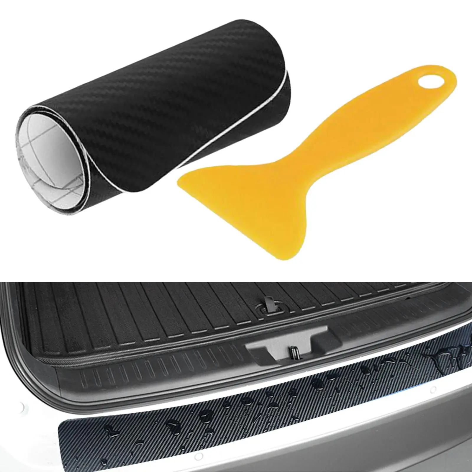 

Carbon Fiber Car Door Sill Sticker Trunk Pedal Sticker for Car SUV