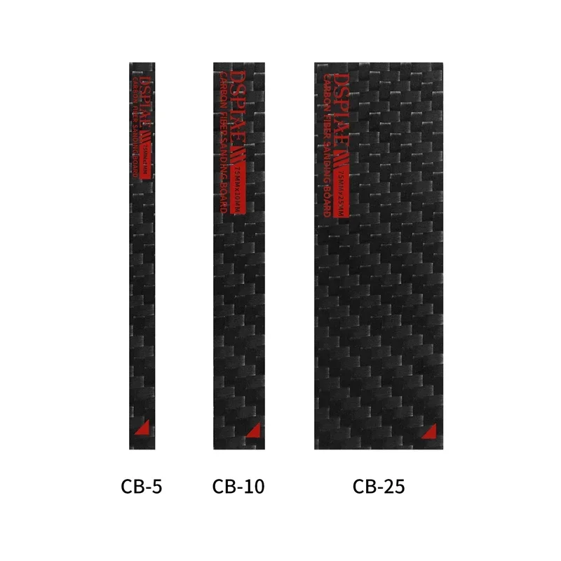 DISPIAE Carbon Fiber Sanding Plate Block CB-S Military Model Hand-made Sandpaper Ultra-thin Carbon Fiber Sanding Stick