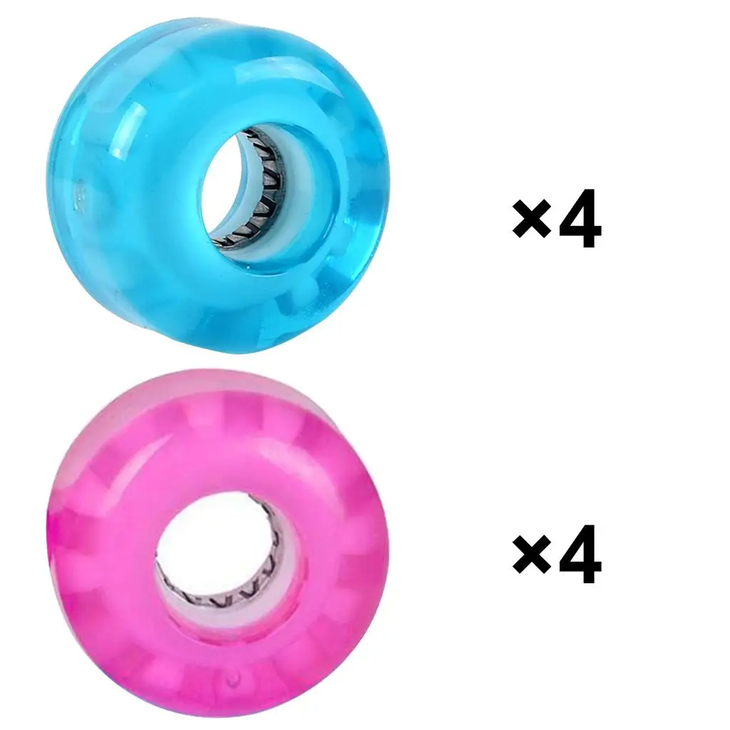 Mountain Cruising Light Up Skateboard Wheels Durable PU Material for Night Skating and Indoor Use