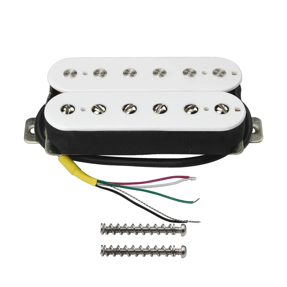 Q-X Music Store-Set of Alnico 5 Humbucker Guitar Pickup White NB Set لملحقات الجيتار الكهربائي FD