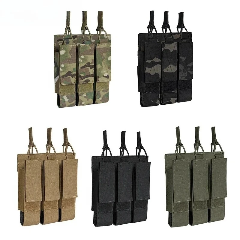 

Тактический тройной подсумок для журналов Mag Carrier MOLLE для ARP9 MP5 MP7, держатель для магнитов с открытым верхом