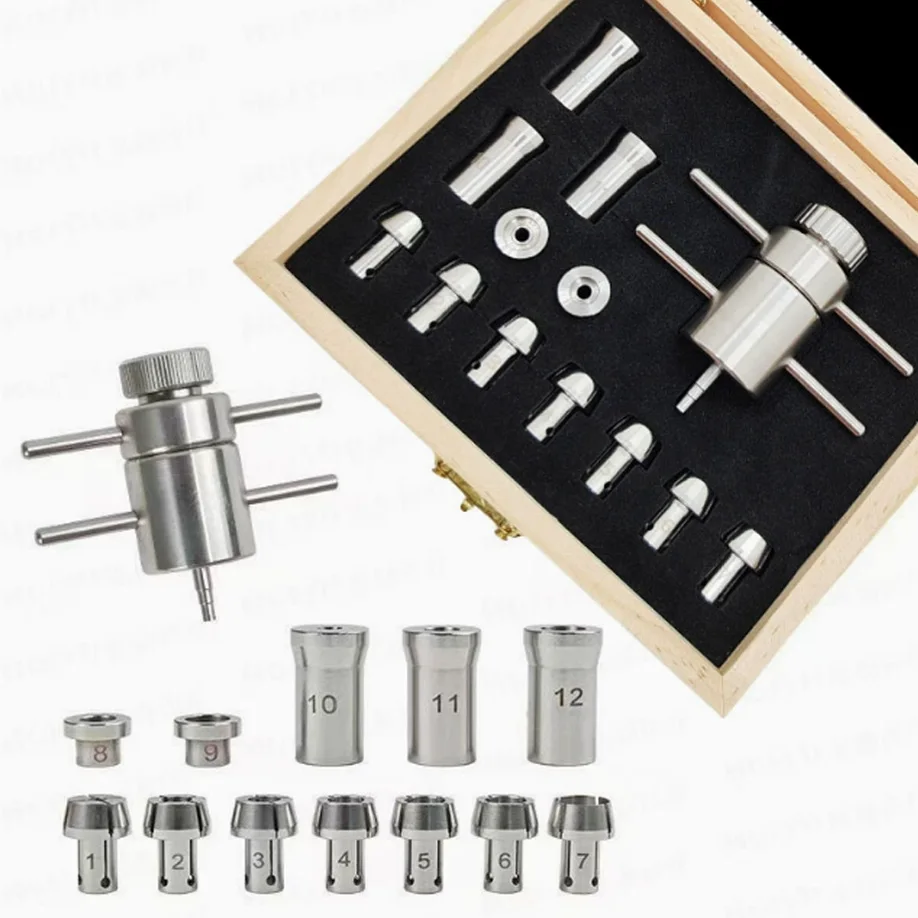 Dental Handpiece Repair Tool Kit, Professional Handpiece Chuck Removal Disassembly Work Fixture with Multiple Collets