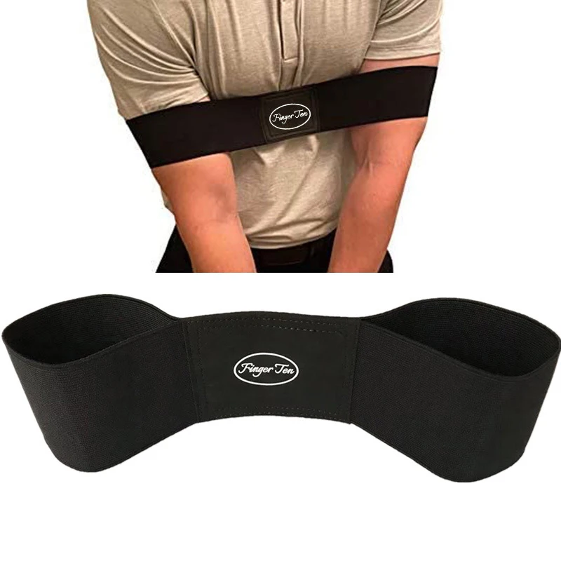 Professional Elastic Golf Swing Trainer Arm Belt Gesture Alignment Training Aid