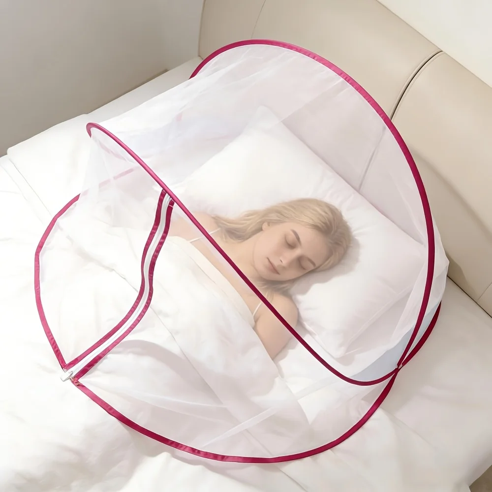 Mosquito Net, No Installation Required, Portable, with Mosquito Net Bedspread Hood, Portable Design,Suitable for Travel And Home