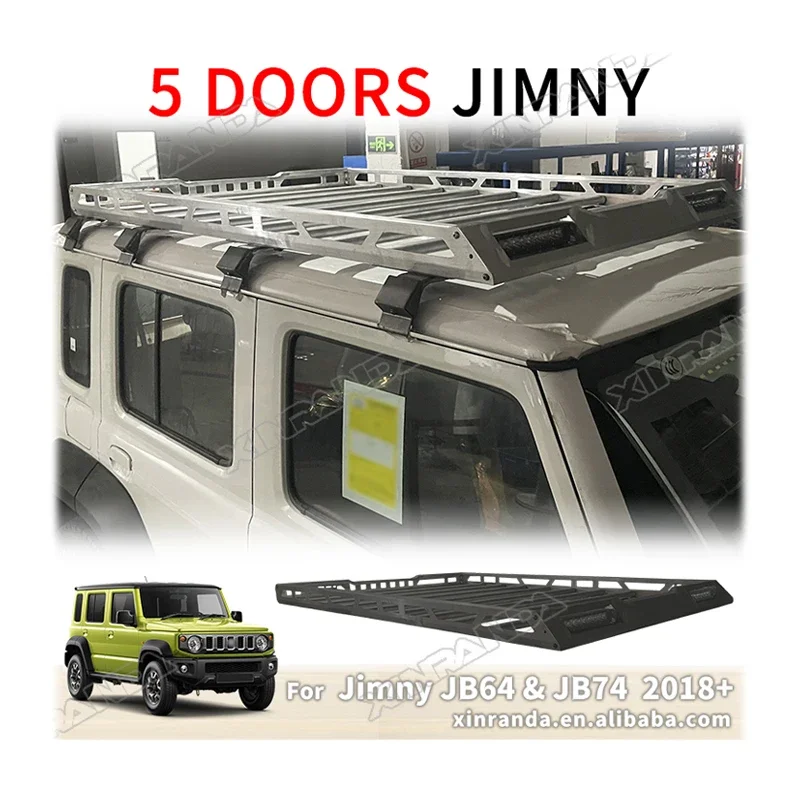 5 Door Accessories Roof Rack Aluminium Expedition Roof Racks with LED For Suzuki XL Jimny 5 doors 2024 2024 JC74